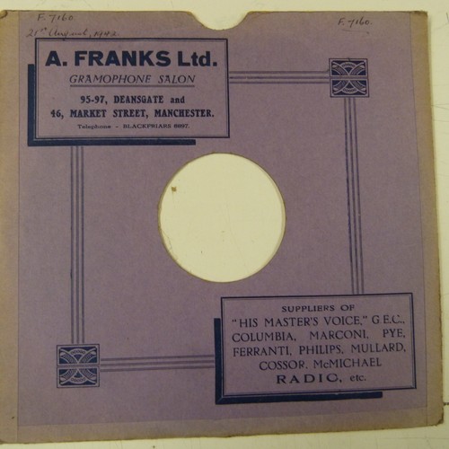 78rpm gramophone record - 10",
