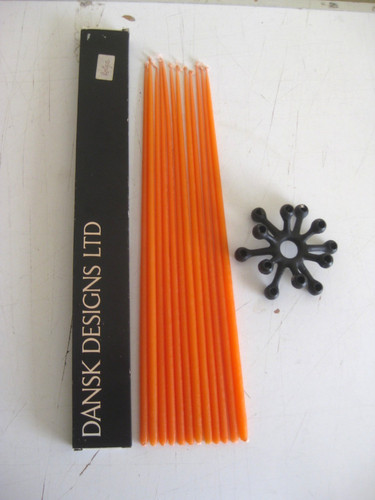 Candlesticks candles orange - 12,