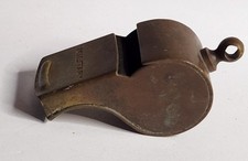 Antique Brass Military Whistle Made In USA