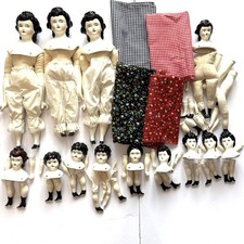 Porcelain China Head Doll Making Kits Antique Mixed Lot 1970s Reproduction