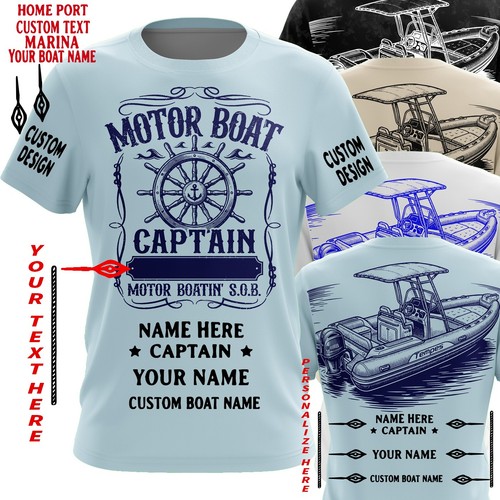 Custom motor boat shirt - boat, t-shirt