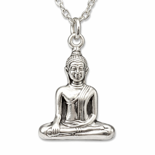 Buddha pendant necklace chain - buddha,
