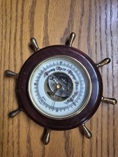 Vintage Ships Wheel Barometer