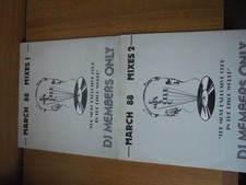 MARCH 1988 MIXES 1 & 2 DISCO MIX CLUB DMC DJ MEMBERS ONLY UK VINYL