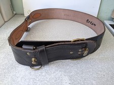 VINTAGE SAM BROWN STAMPED  MILITARY ARMY LEATHER BELT