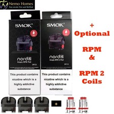 Smok NORD 4 RPM and RPM 2 Cartridge Pods + 2 Opt Coils ( Smok Nord 4)