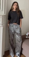 ZARA ZW WOMAN SEQUIN TROUSERS