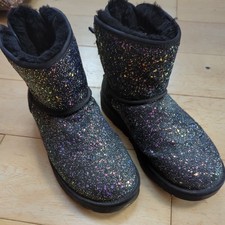 UGG Australia F27219G UK6 EU39 PURPLE SPARKLY BOOT