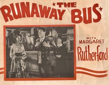 The Runaway Bus (1954) Comedy Margaret Rutherford DVD Public domain (Disc Only)