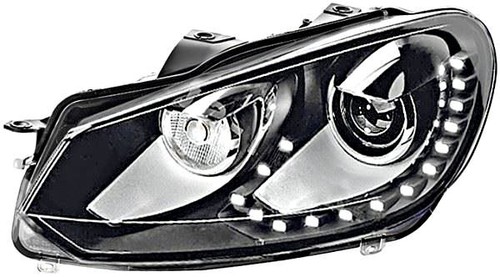 Hella chrome black - chrome, bi-xenon