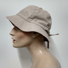 Kangol Bucket Rain Jungle Hat Women's Vintage Beige S/M Made In England 70s/ 90s