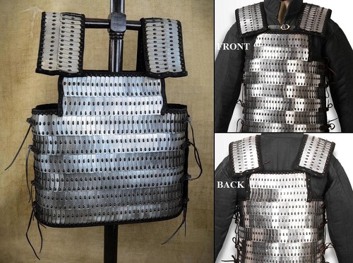 Lamellar steel chest armour - chest,