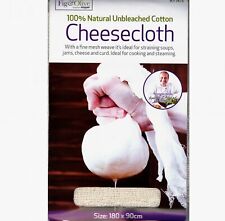 Cheese Cloth Muslin Strain Steaming 180 x 90cm Tofu Making Drain Ghee Jam