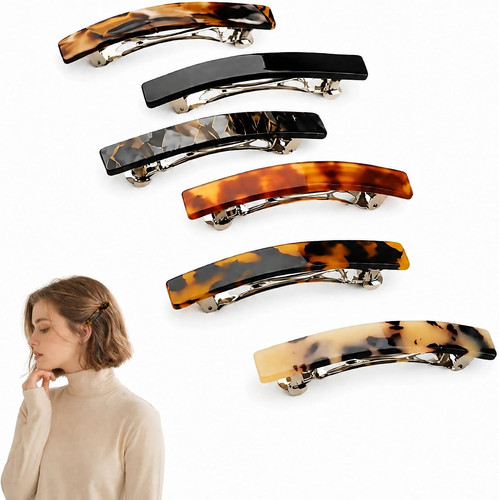 6pcs french barrette hair - french,
