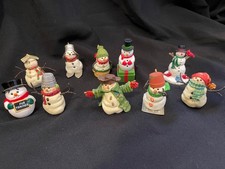 10 Hallmark Snowman Figurines