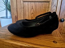 Girls Matalan Black Party Shoes With Pendant