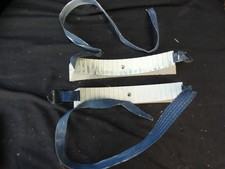 Pair of Caravan gas bottle securing brackets with straps .