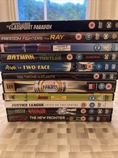 DC Justice League/ Marvel Knights ANIMATION BUNDLE DVDS X 11 With Box Set VGC