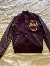 OVO Varsity Jacket Burgundy