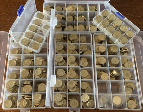 Old round pound coins 1983 - £1,