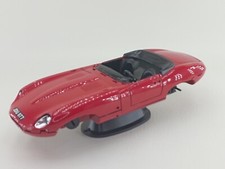 BURAGO 1/18 -JAGUAR E-TYPE CONVERTIBLE 1961 UPGRADE/CUSTOM - VGOOD CONDITION RED