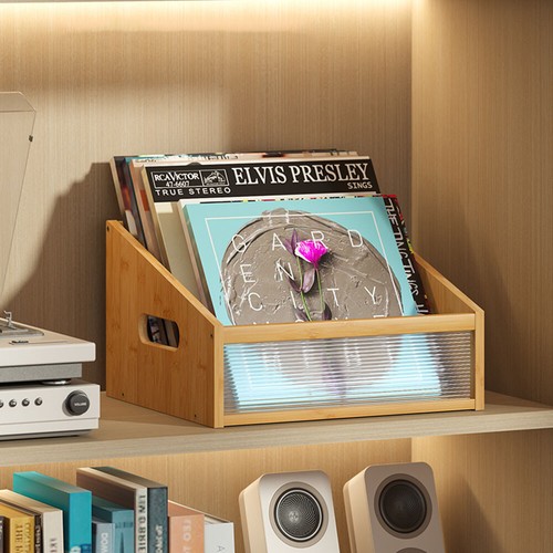 Record album storage box - record,