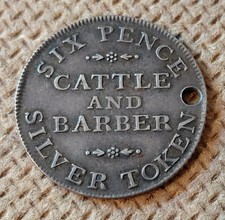 Silver trade token cattle - cattle, &