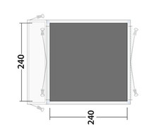 OUTWELL GROUNDSHEET FOOTPRINT FOR TENT AWNING 240 x 240 CM BREMBURG MILESTONE