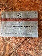 Mercedes 280  250 SL Owner’s  Parts numbers book Manual W113 Pagoda original OEM