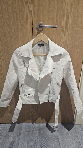 Pretty littlething white faux - pretty,