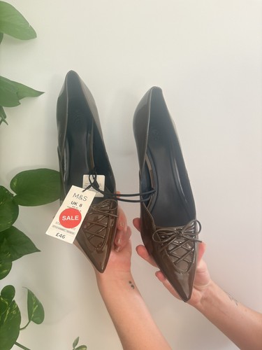 Shoes khaki faux patent - shoes,