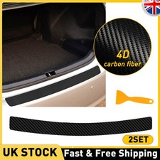 2x Black Sticker Rear Bumper
