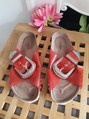 Topshop cowgirl red slide - cowgirl,