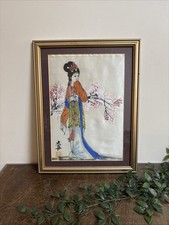 Framed Chinese Hand-Painted