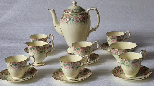 Art deco crown staffordshire - art,