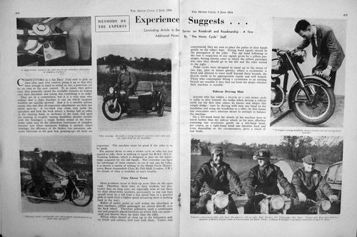 Old vintage print - motor, cycle