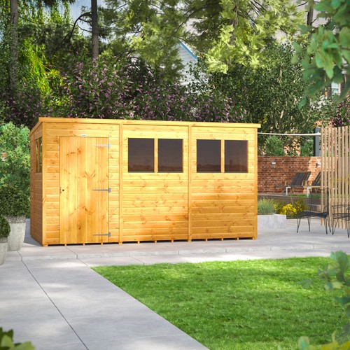 Shed power pent garden sheds - |,
