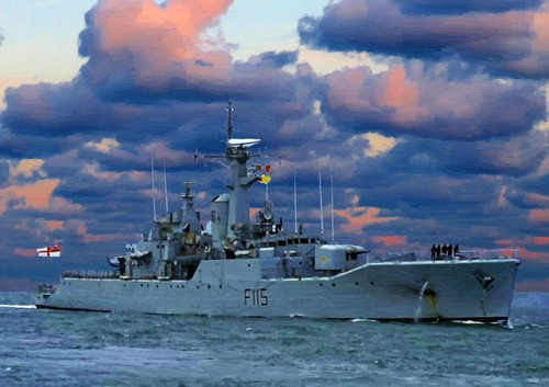 Hms berwick hand finished - berwick,