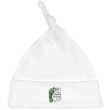'What's Your Carbon Footprint' Baby Beanie Hat (BH00026391)