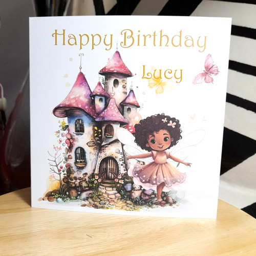 Happy birthday fairy castle - happy,