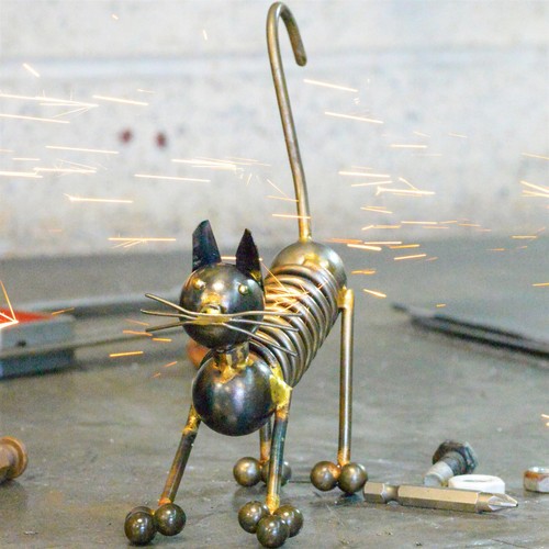 The stretching cat scrap - stretching,