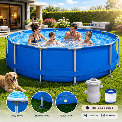 Swimming pool frame 360x76cm - pool,
