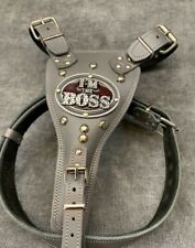REAL LEATHE DOG HARNESS-- REAL