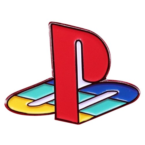 Ps1 console logo metal enamel - console,