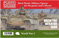 WW2V20028 1/72 WWII VALENTINE INFANTRY TANK Plastic Soldier NEW in Box  WW2