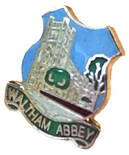 Waltham abbey town small pin - abbey,