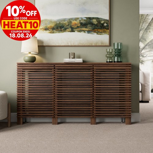 Radiator cover walnut modern - cover,