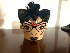Small Plant Pot Head, "Ms