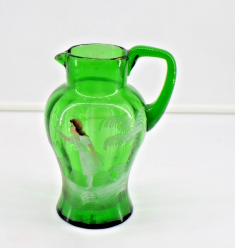 Antique mary gregory green - mary,