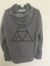 Mens HUF hoody, Grey, Size